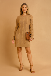 Femme Robe Pull Confortable en Tricot 0