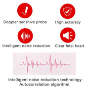 Fetal Doppler cardiaque surveillance de la fréquence de la fréquence cardiaque fœtale de la fréquence de la fréquence cardiaque fœtale 4