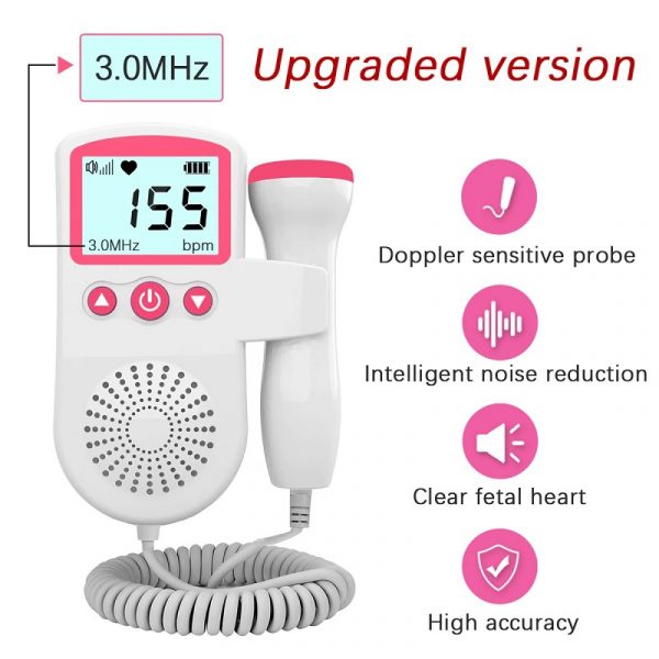 Fetal Doppler cardiaque surveillance de la fréquence de la fréquence cardiaque fœtale de la fréquence de la fréquence cardiaque fœtale 7