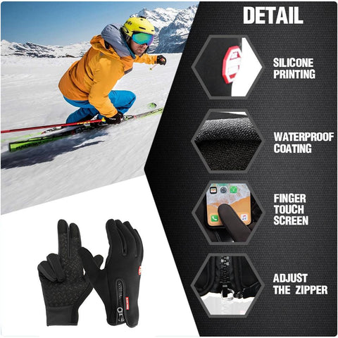 Gants thermiques réchauffement des gants de ski à vélo pour hommes et femmes 6