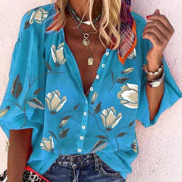 MADELINE | Lightweight blouse with floral print