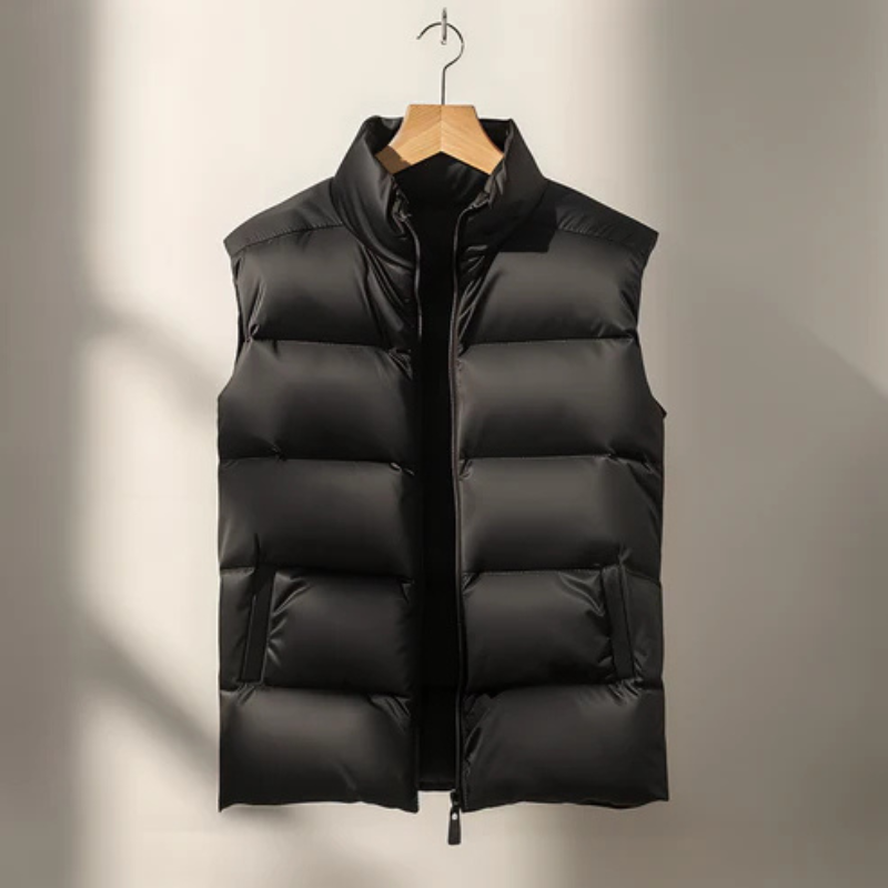 Gilet chaud sans manches pour homme | Fermeture éclair 0