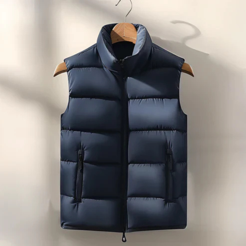 Gilet chaud sans manches pour homme | Fermeture éclair 1