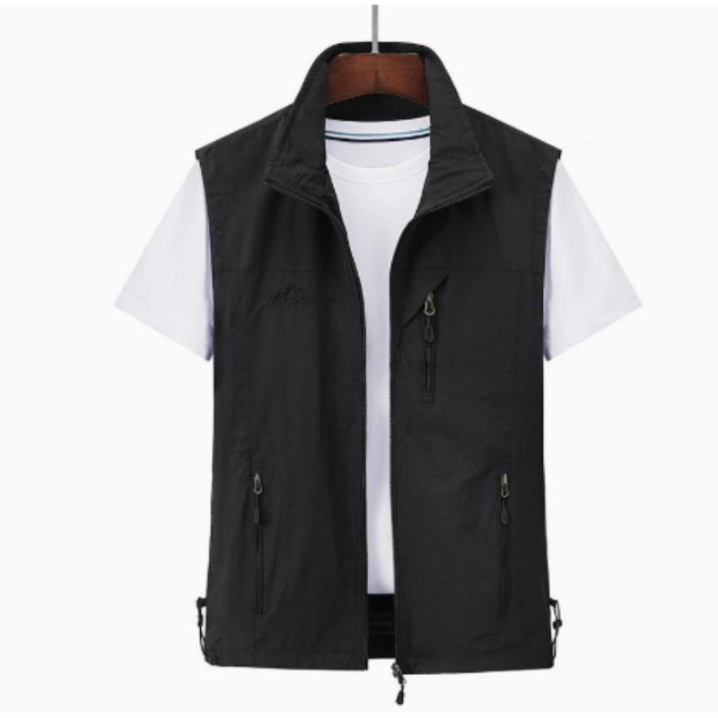 Gilet d'extérieur sans manches pour homme | Fermeture éclair 0