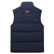 Gilet d'hiver chaud sans manches pour homme | Poches avant 2