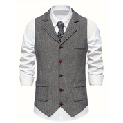 Gilet sans manches classique pour homme | Vintage 0