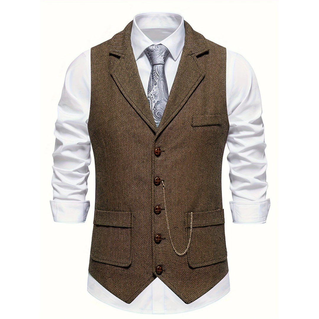 Gilet sans manches classique pour homme | Vintage 2