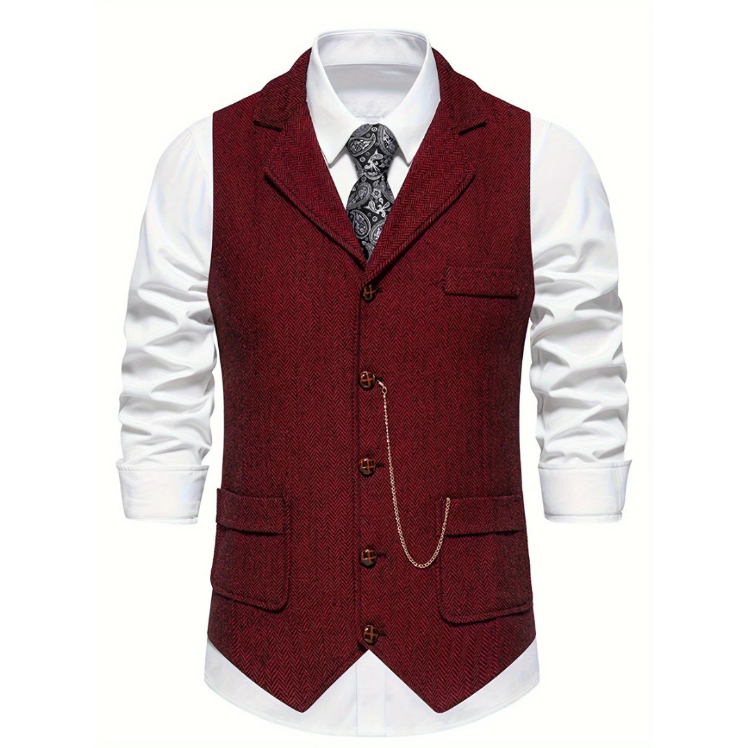 Gilet sans manches classique pour homme | Vintage 4