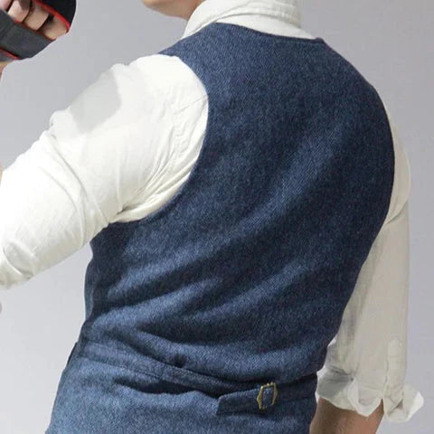Gilet vintage sans manches pour homme | Patte de boutonnage 3