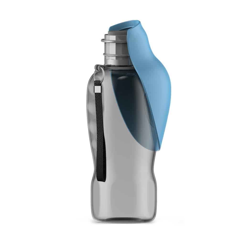 Gourde de voyage pour chiens avec gamelle pliable et étanche, grande capacité 800 ml (27,05 oz). 0