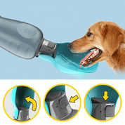 Gourde de voyage pour chiens avec gamelle pliable et étanche, grande capacité 800 ml (27,05 oz). 4