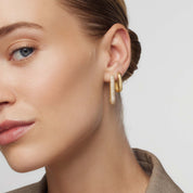 Grandes boucles d'oreilles créoles dorées – Bijoux élégants pour toutes les occasions, haute qualité, style classique 2