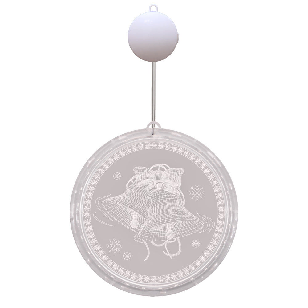 Guirlande lumineuse LED, lampe suspendue, cloche, flocon de neige, orignal, guirlande décorative 4