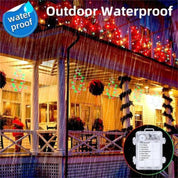 Guirlande lumineuse LED en forme de sapin de Noël en fer forgé, lanterne pour les fêtes, rideau lumineux féerique pour la décoration de la maison et des fêtes 5