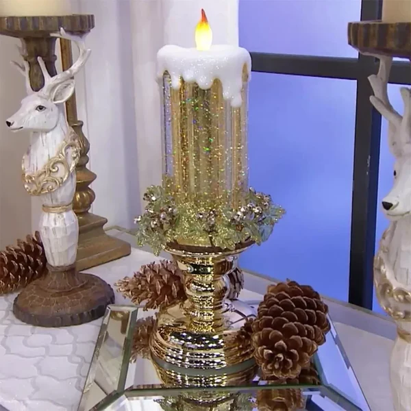 Guirlande lumineuse de Noël LED rechargeable avec paillettes 3