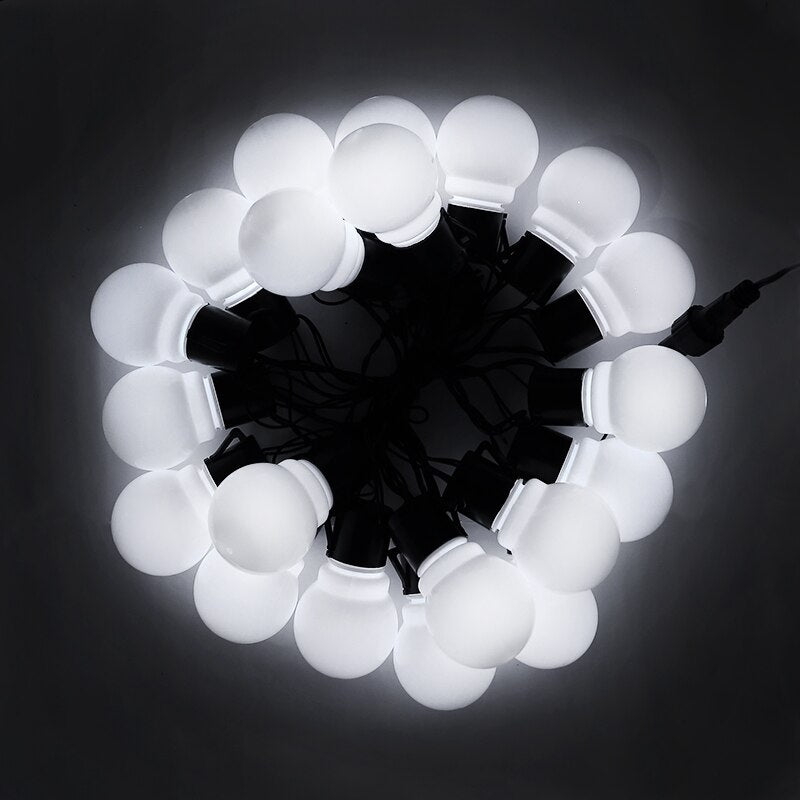 Guirlandes lumineuses LED colorées en forme d'ampoule 0