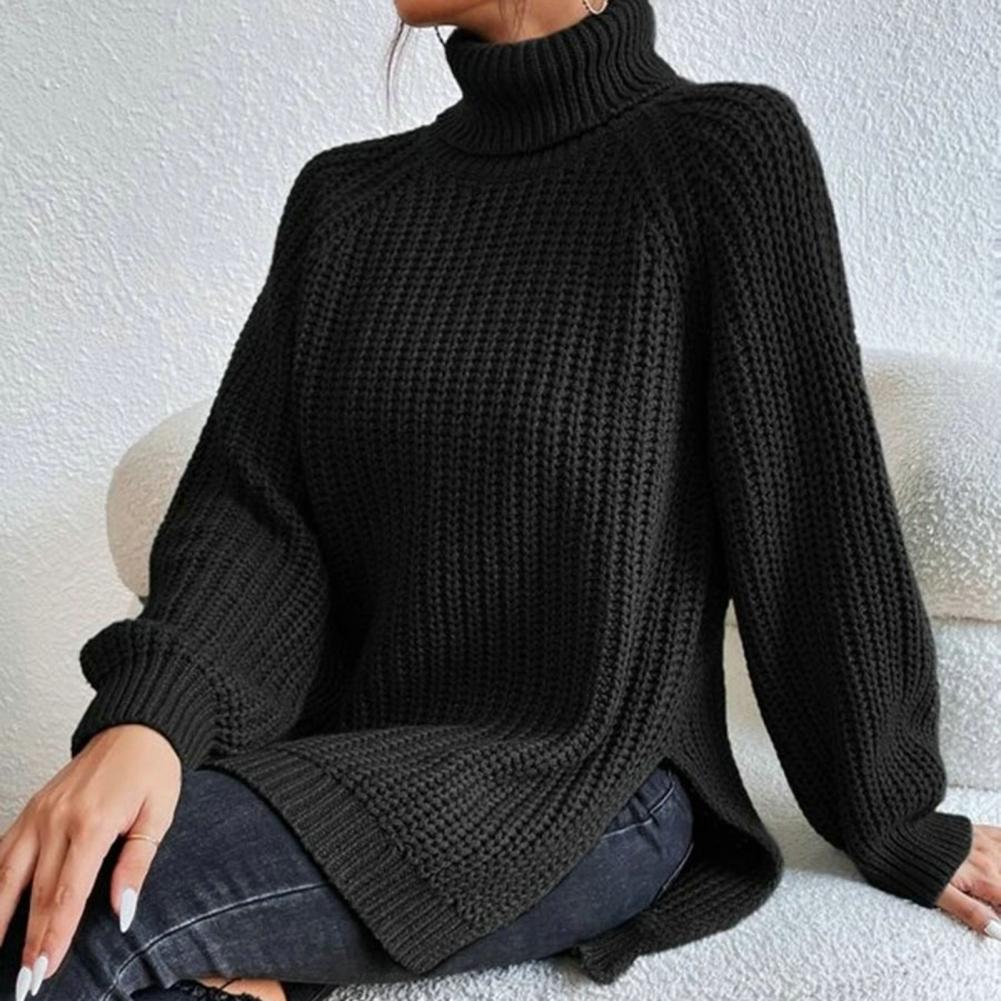 Ellaine | Pull à col roulé doux pour femmes en coton