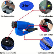 Hammer de sécurité d'urgence compacte avec poignée ergonomique - disjoncteur de fenêtre pour une évasion rapide dans la voiture, disponible en plusieurs couleurs 5