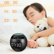 Haut-parleur d'alarme Bluetooth multifonctionnel avec affichage LED et batterie de lumière de nuit colorée -2200 mAh 5