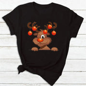 Samantha | T-skjorte med festlige julemotiver