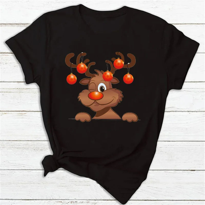 Samantha | T-skjorte med festlige julemotiver