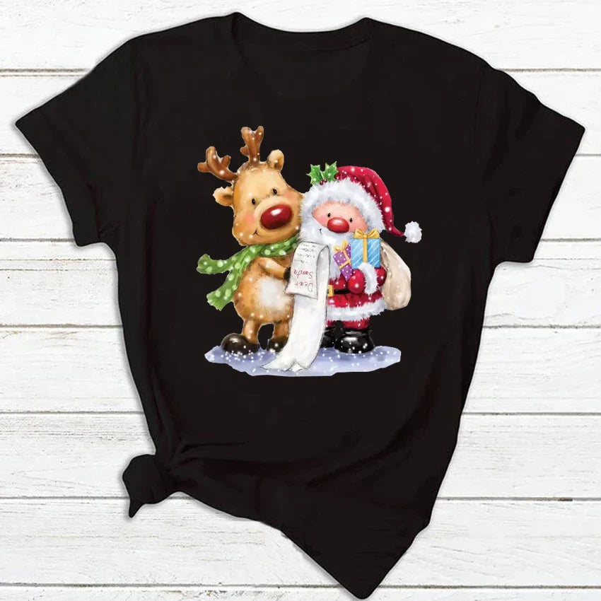 Samantha | T-skjorte med festlige julemotiver