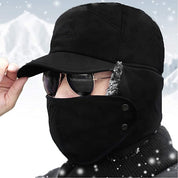 Hise de premier chapeau de neige par temps froid avec des volets d'oreille et bordure 0