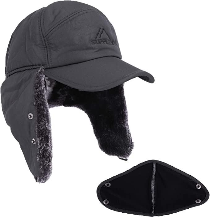 Hise de premier chapeau de neige par temps froid avec des volets d'oreille et bordure 2