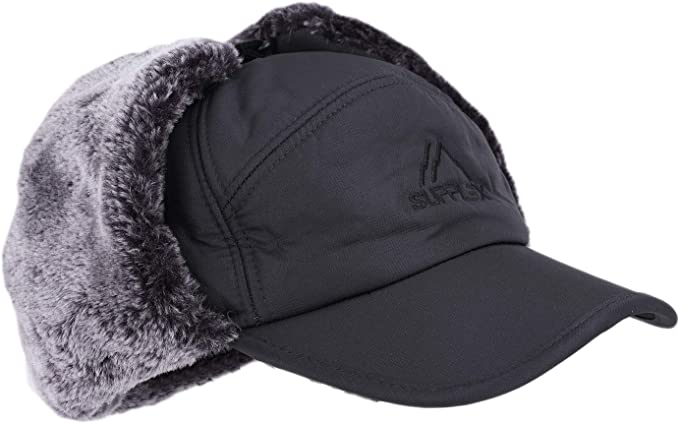 Hise de premier chapeau de neige par temps froid avec des volets d'oreille et bordure 4