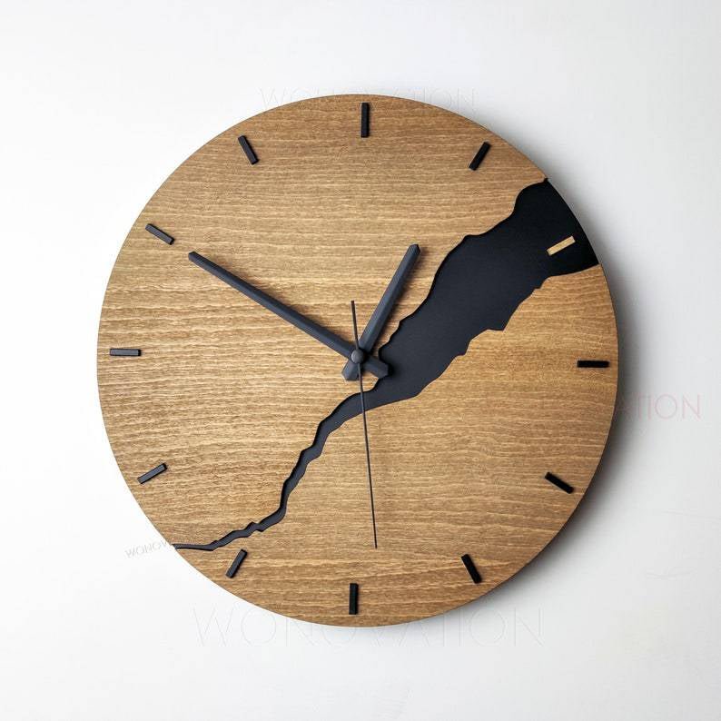 Horloge murale de luxe en bois – Nuvoro 3