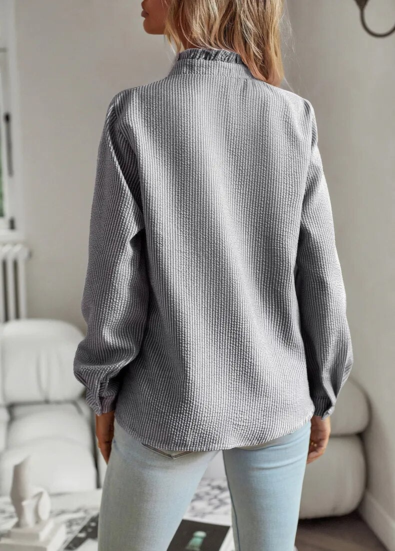 VIOLA | Elegant Long-Sleeve Blouse for Women