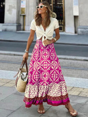 Izzy long summer skirt in retro bohemian style