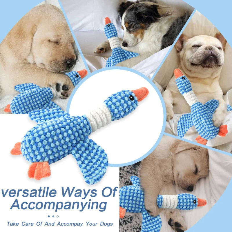 Jouet à mâcher en peluche pour chien avec un couinement 3