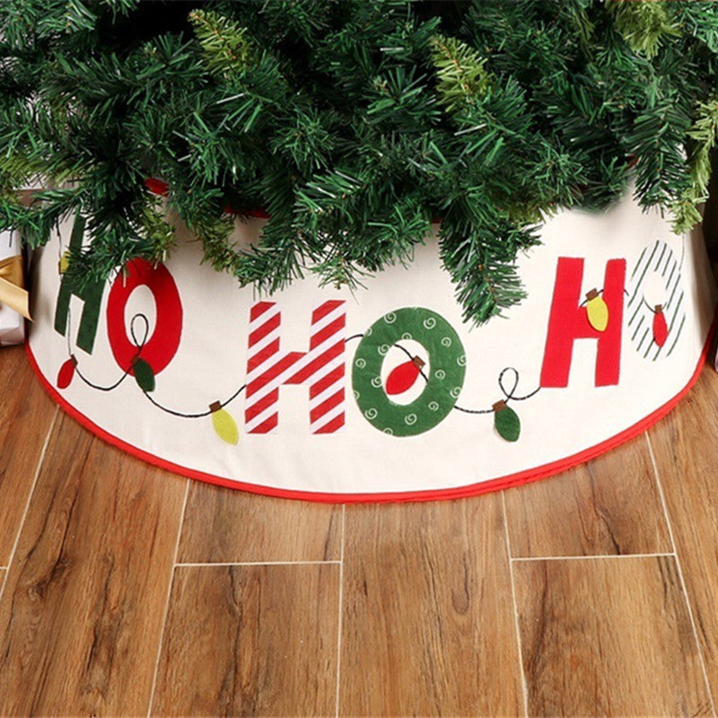 Jupe de sapin de Noël avec lettres créatives - Décorations pour la maison 1