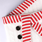 Jupe de sapin de Noël blanche avec haut 5