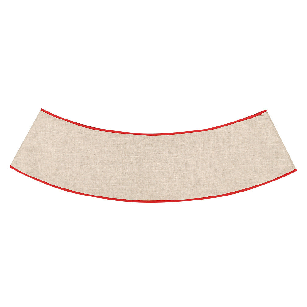 Jupe de sapin de Noël en bois pliable avec motif de cerf 4