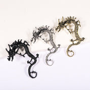 Boucles d'oreilles dragon – Couleur argent, design élégant