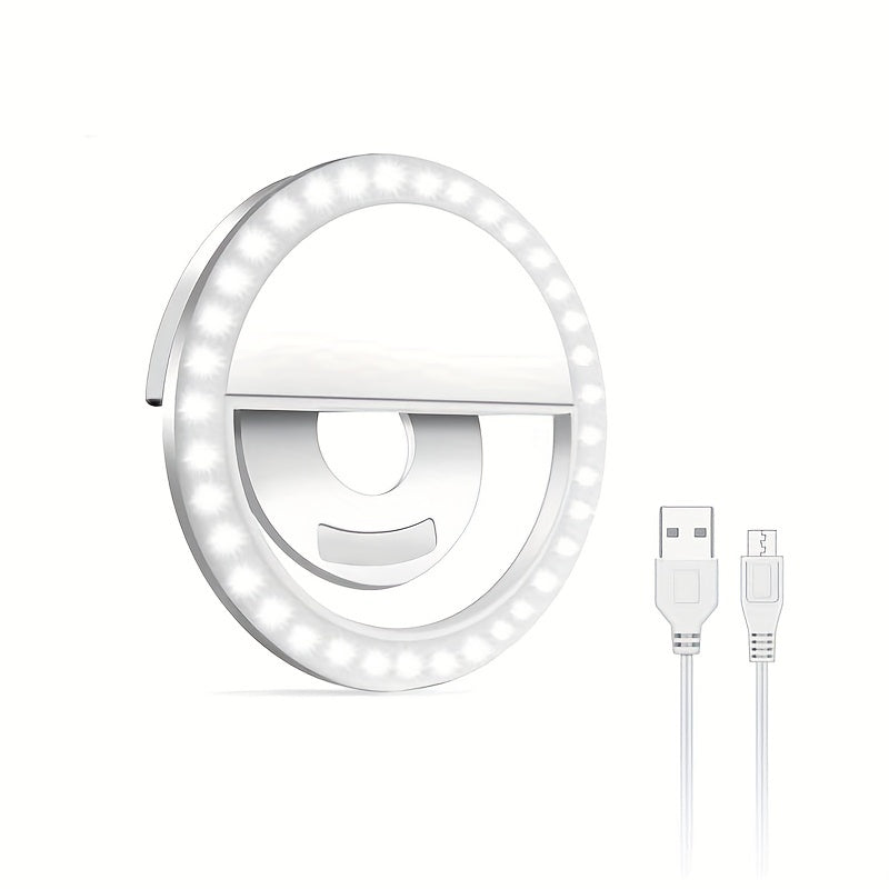 LED RING SELTIE LED avec batterie rechargeable - Lumière de cercle parfaite pour la marque et la photographie, compatible avec les téléphones et les ordinateurs 0