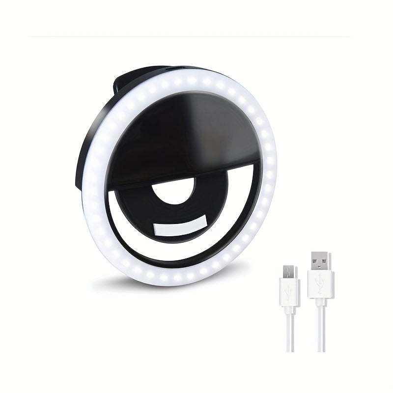 LED RING SELTIE LED avec batterie rechargeable - Lumière de cercle parfaite pour la marque et la photographie, compatible avec les téléphones et les ordinateurs 4