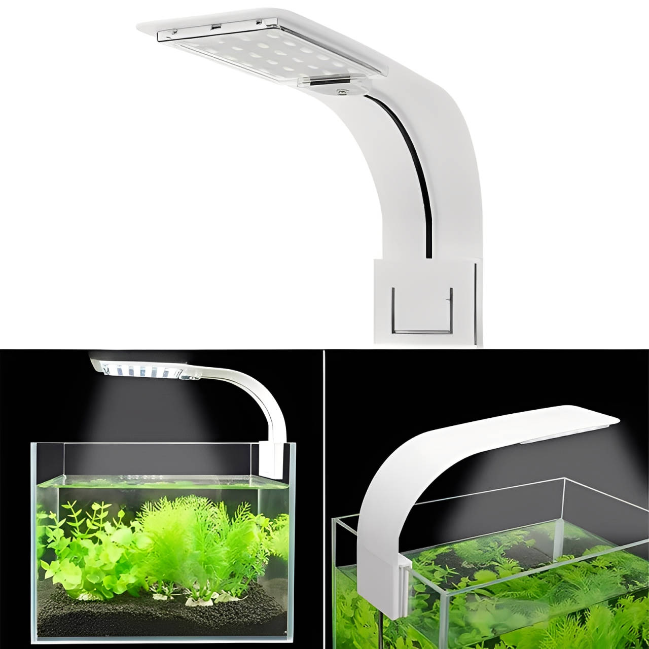 Lampe LED ultra-mince pour aquarium et plantes aquatiques 0
