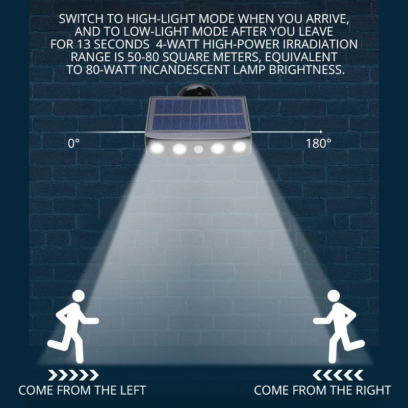 Lampe d'extérieur solaire avec détecteur de mouvement PIR – Lampes d'extérieur étanches IP68 et économes en énergie pour plus de sécurité et de confort 2