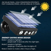 Lampe d'extérieur solaire avec détecteur de mouvement PIR – Lampes d'extérieur étanches IP68 et économes en énergie pour plus de sécurité et de confort 3