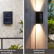 Lampe d'extérieur solaire avec détection du crépuscule – Lampe de jardin étanche pour un éclairage extérieur élégant 1