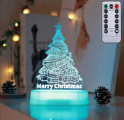 Lampe de Noël 3D en acrylique LED, veilleuse, cadeau idéal pour le Nouvel An, la Saint-Valentin, Noël ou comme ornement de Noël pour enfants 12