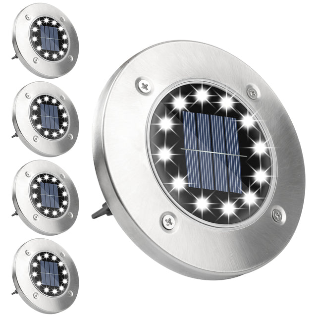 Lampes de jardin LED à énergie solaire avec capteur crépusculaire – résistantes aux intempéries et économes en énergie pour les espaces extérieurs 0