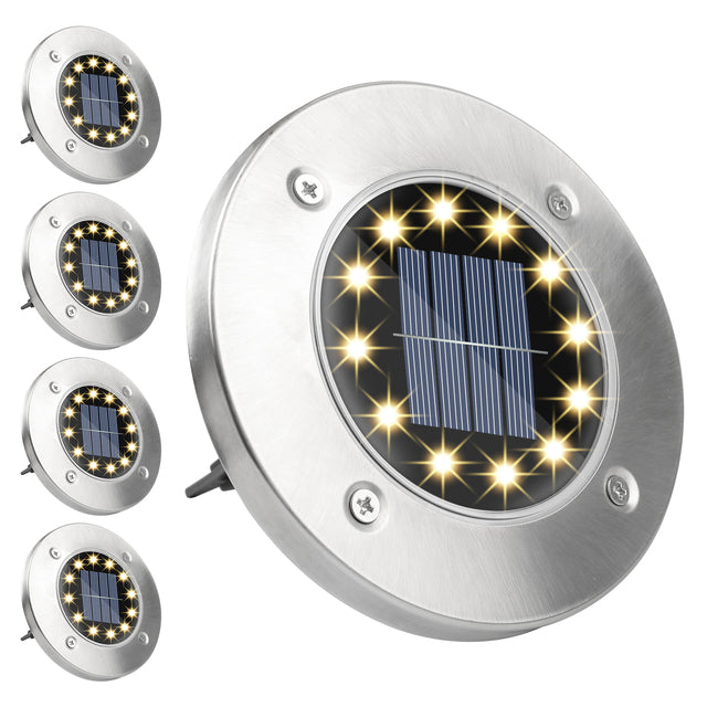 Lampes de jardin LED à énergie solaire avec capteur crépusculaire – résistantes aux intempéries et économes en énergie pour les espaces extérieurs 4