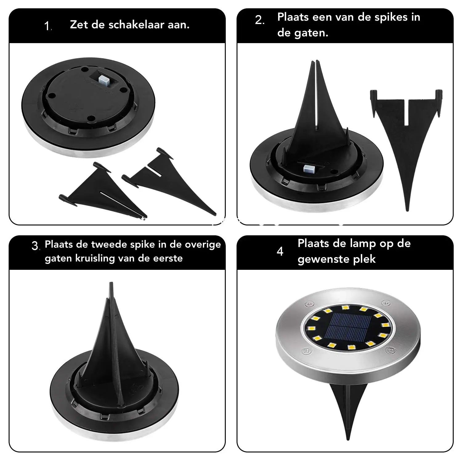 Lampes de jardin LED à énergie solaire avec capteur crépusculaire – résistantes aux intempéries et économes en énergie pour les espaces extérieurs 5