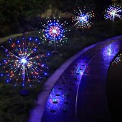 Lampes de jardin solaires avec éclairage flexible en fil de cuivre – LED blanc chaud et RVB, étanches, 100 LED, 10 mètres de long 4