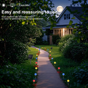 Lampes solaires de jardin à 30 LED – Mini lampes résistantes aux intempéries en blanc chaud avec 8 modes d'éclairage pour les espaces extérieurs 3