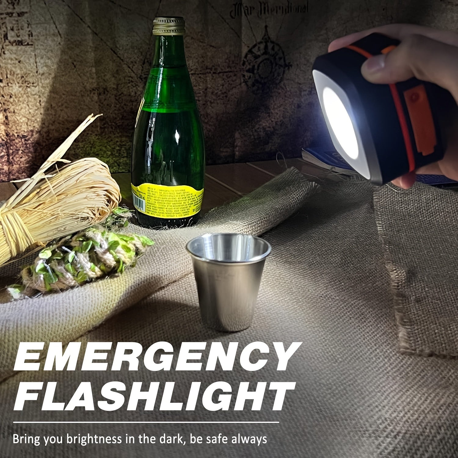 Lantern de camping LED rechargé - Lumière pliable compacte pour les aventures et urgences en plein air 3